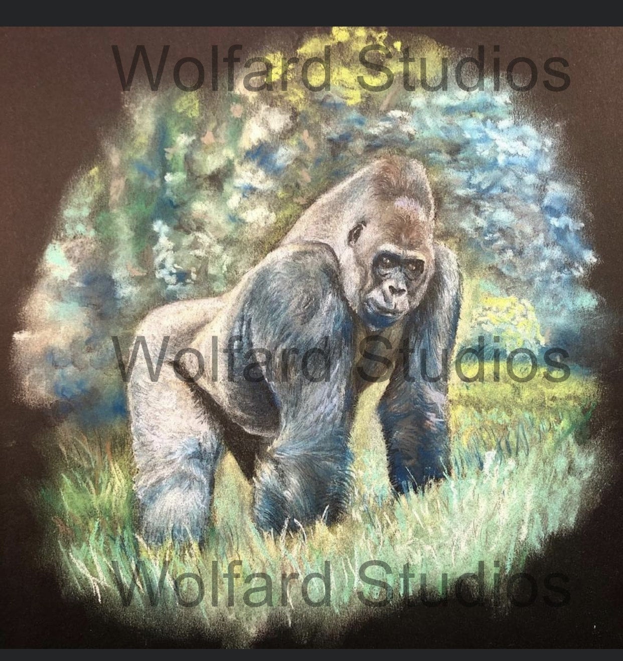 Silverback Gorilla Guardian of the Rainforest Rug by Holbrook Art  Productions